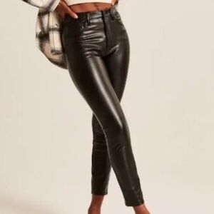 Abercrombie Vegan Leather Skinny Pant